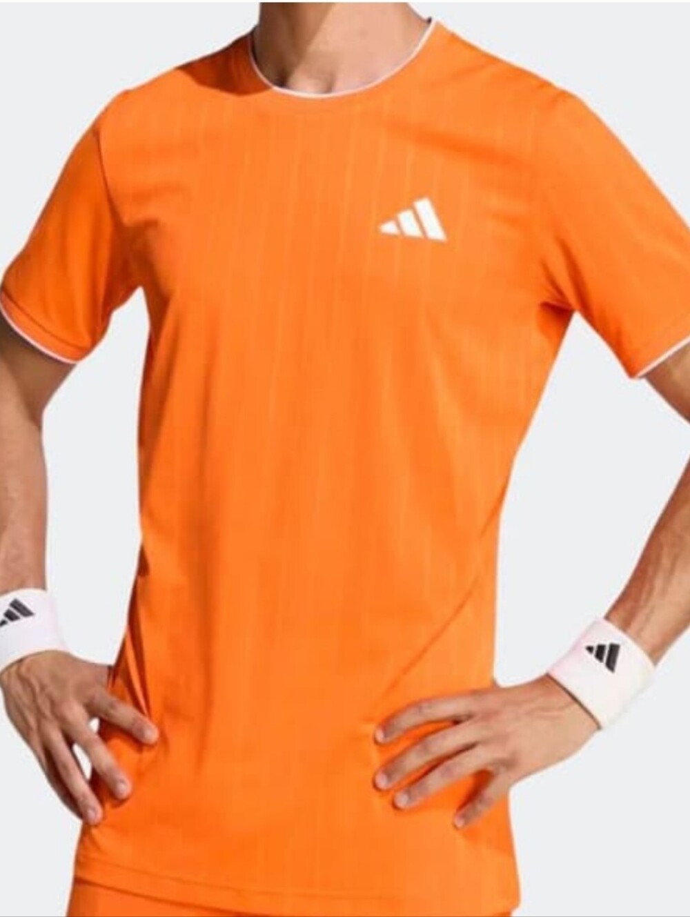 adidas Climacool Freelift Pro 2 Tennis Shirt ~ Orange KH0442 | Men's: L *NWT